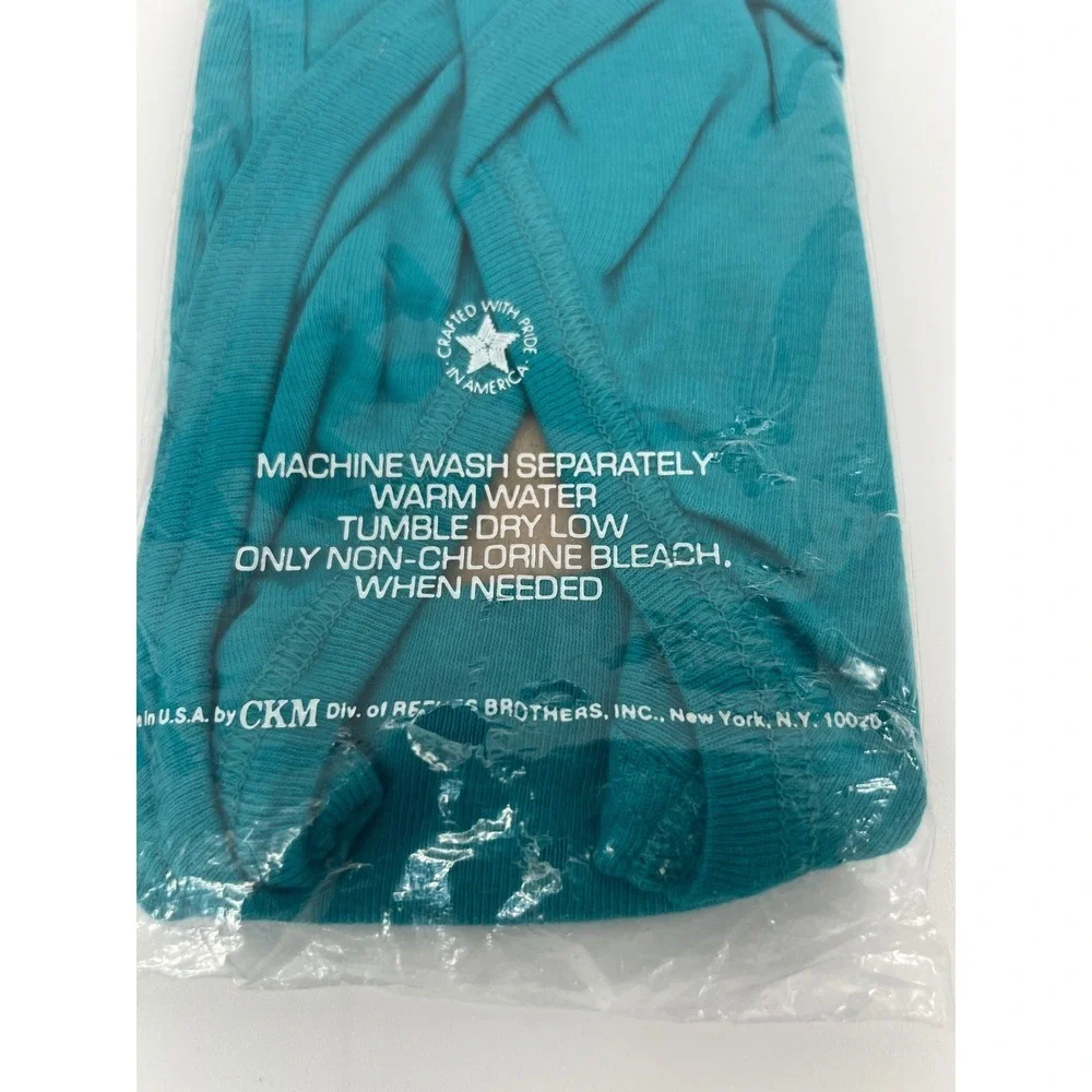 Nouveau Men Briefs Low-Rise Fashion Navy Teal Size S 30-32 Rare Deadstock 2Pk